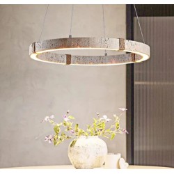 Traverten Led Halka Sarkıt Avize