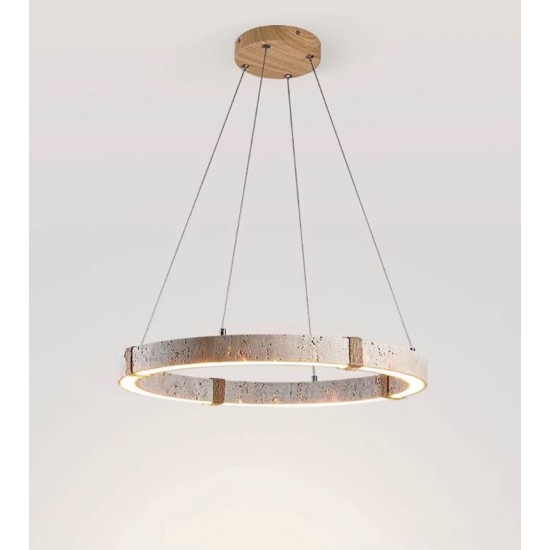 Traverten Led Halka Sarkıt Avize