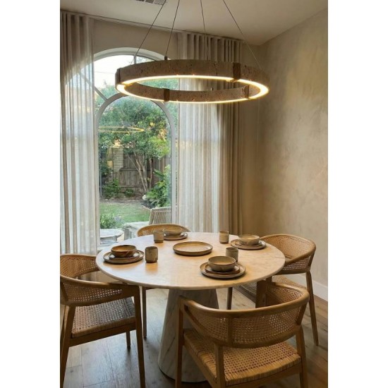 Traverten Led Halka Sarkıt Avize