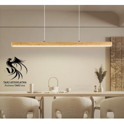 Traverten Lineer Led Sarkıt Avize