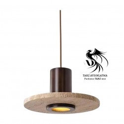 Traverten Disk Spotlu Sarkıt Avize