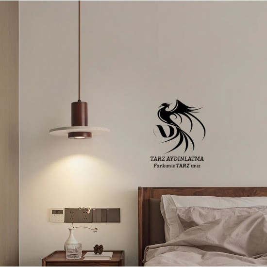 Traverten Disk Spotlu Sarkıt Avize Traverten Disk Spotlu Sarkıt Avize