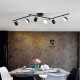 Led Spotlu Kollu Siyah Plafonyer Avize Led Spotlu Kollu Siyah Plafonyer Avize