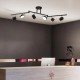 Led Spotlu Kollu Siyah Plafonyer Avize Led Spotlu Kollu Siyah Plafonyer Avize